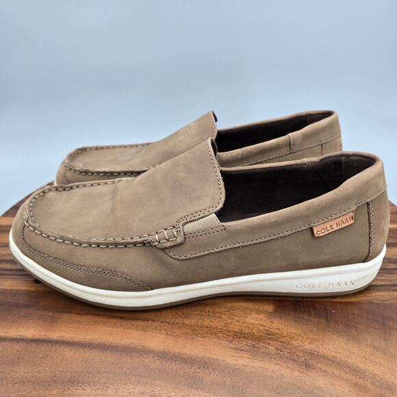 Cole Haan Shoes Mens 8M Brown Suede Leather Dalton 2 Gore Slip On Casual Loafers main image 8